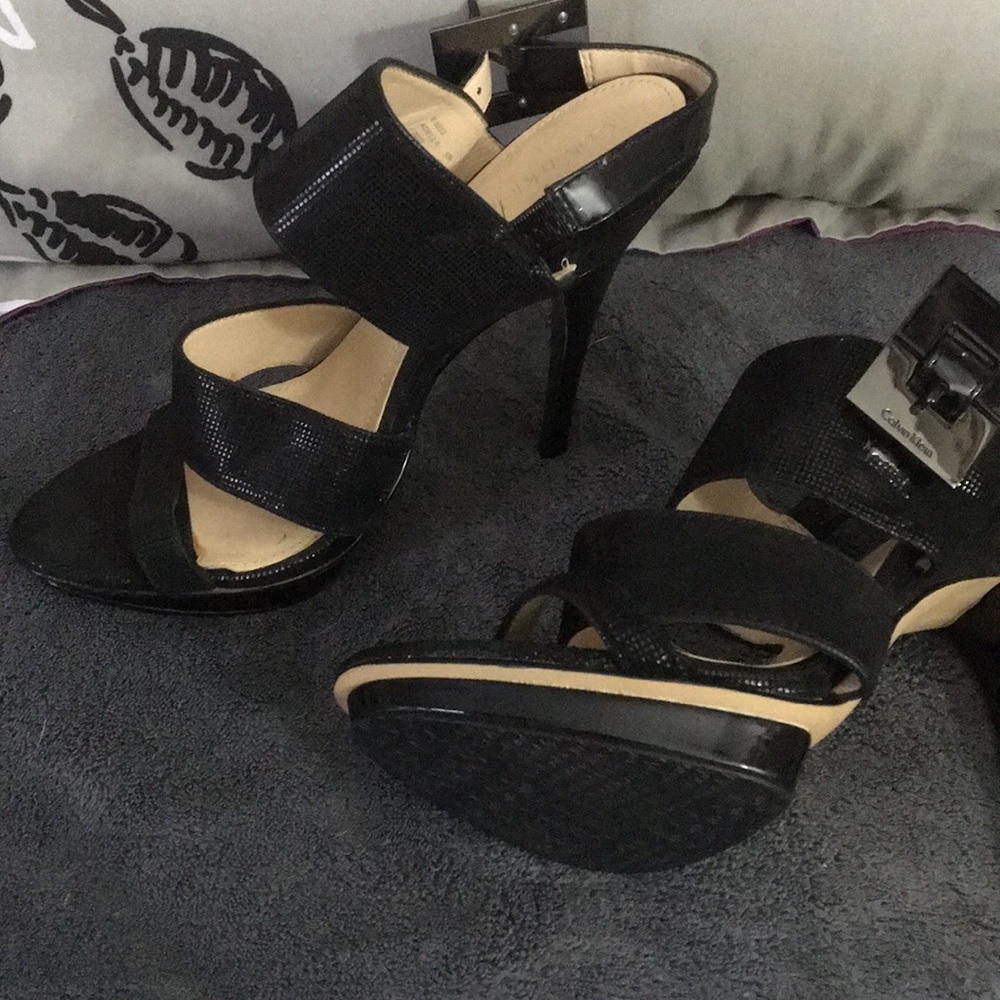 Calvin Klein black heels size 6